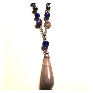 Beaded teardrop necklace